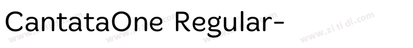 CantataOne Regular字体转换
